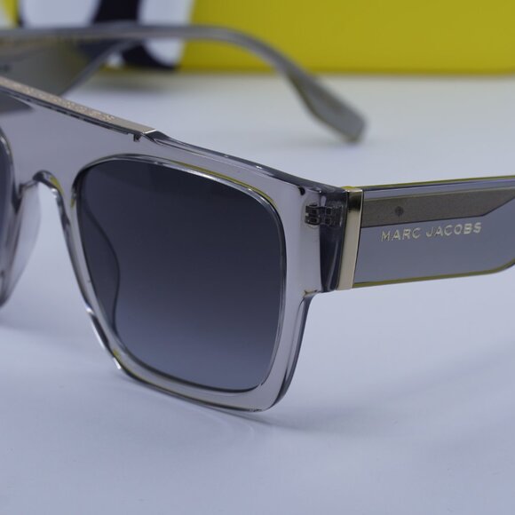 Marc Jacobs MARC 757/S 0KB7 9O Square Sunglasses - Transparent Dark Grey - Picture 5 of 13